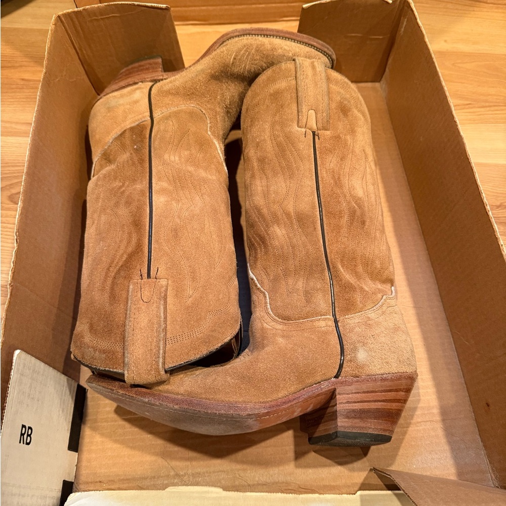 Frye Cowboy Boots Men’s Suede